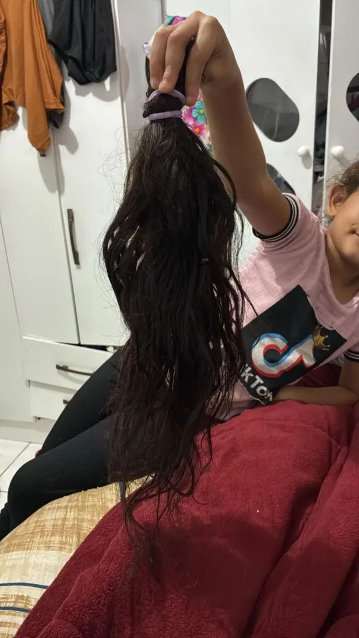 Vendo cabelo humano liso 