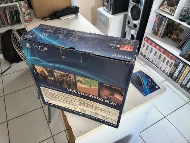 PS3 Super Slim 12 Gb na caixa - Foto 3