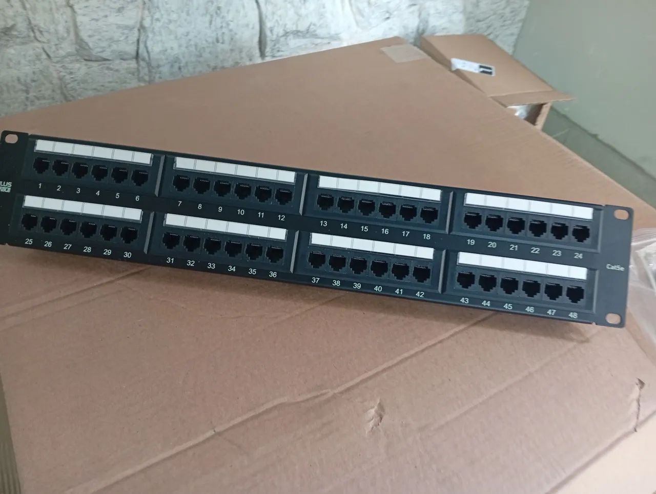 Patch Panel 48 Portas carregado ( Novo)