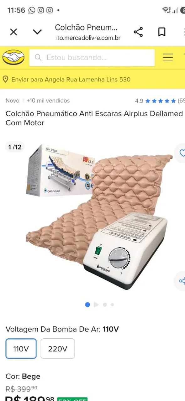 Colchão pneumático 