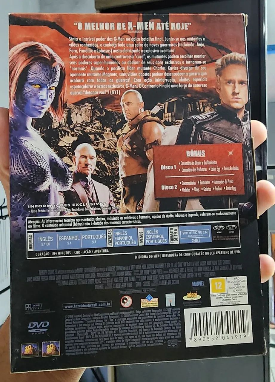 DVD trilogia X-Men - Coleção - CDs, DVDs etc - Parque