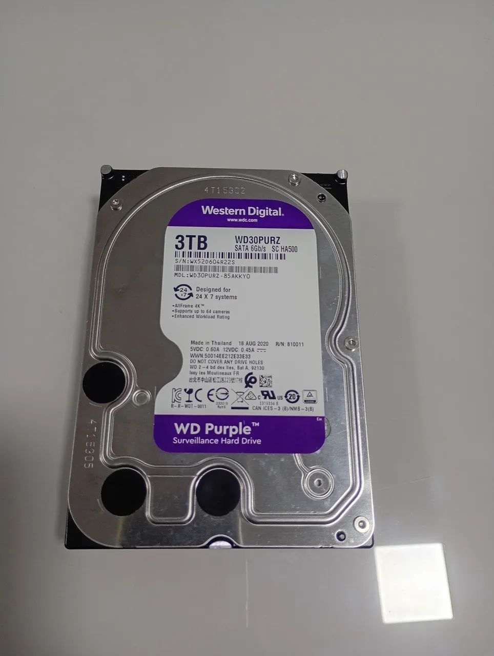 Disco HD 3TB WD PURPLE 