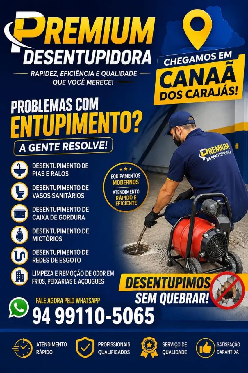 Desentupidora em canaã dos carajás 