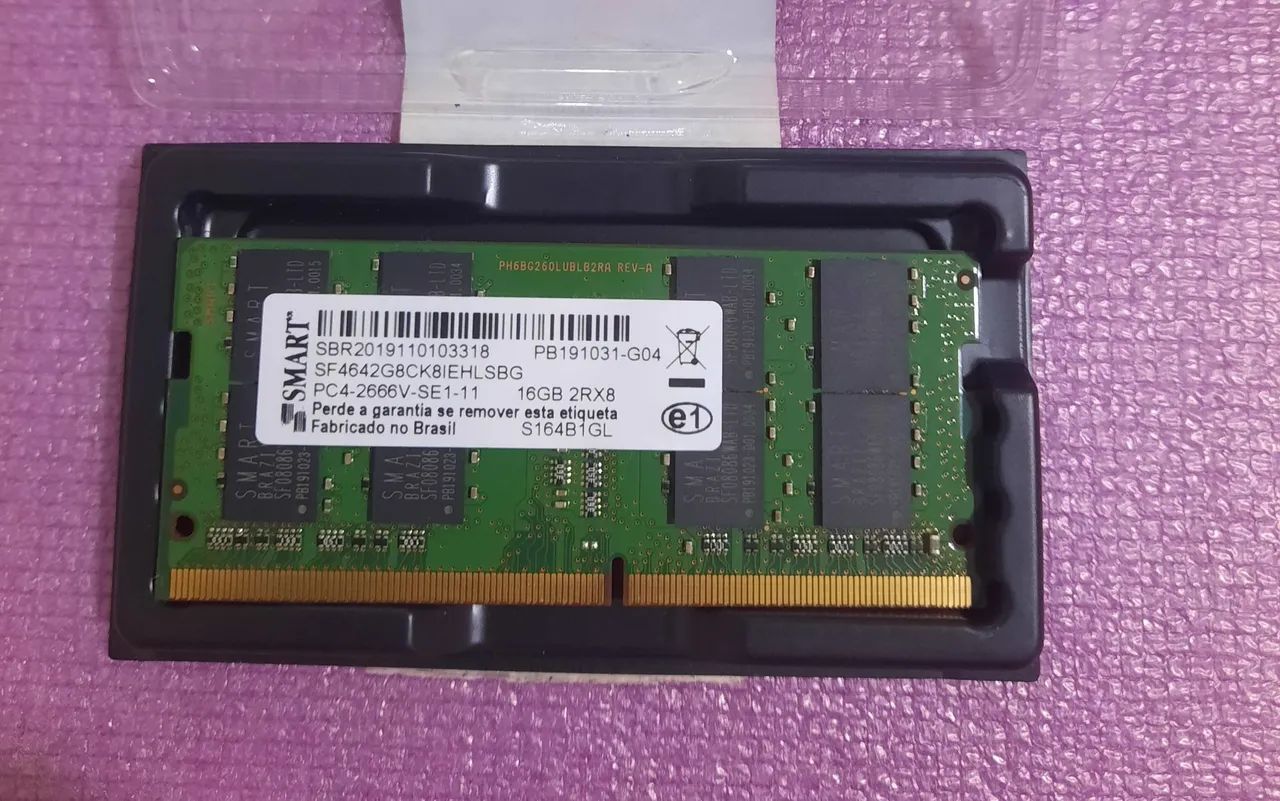 Memória notebook ddr4 16gb funcionando perfeitamente - Memória RAM