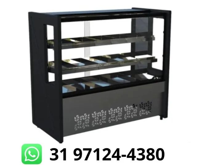 Balcão Estufa 1,25M Polar Preto