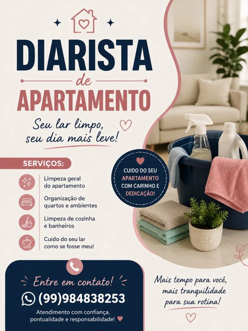 Diarista de apartamento 