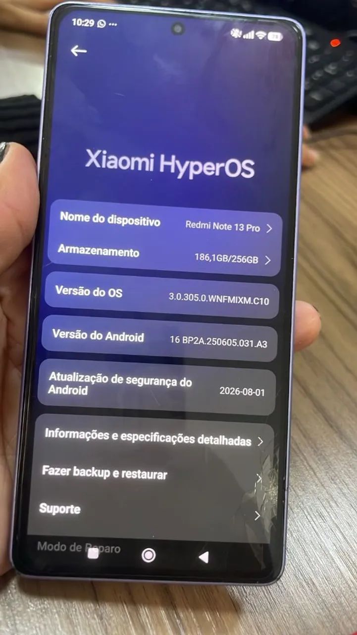 Redmi Note 13 Pro 256GB Lilás - Funcionando Perfeitamente - Foto 2