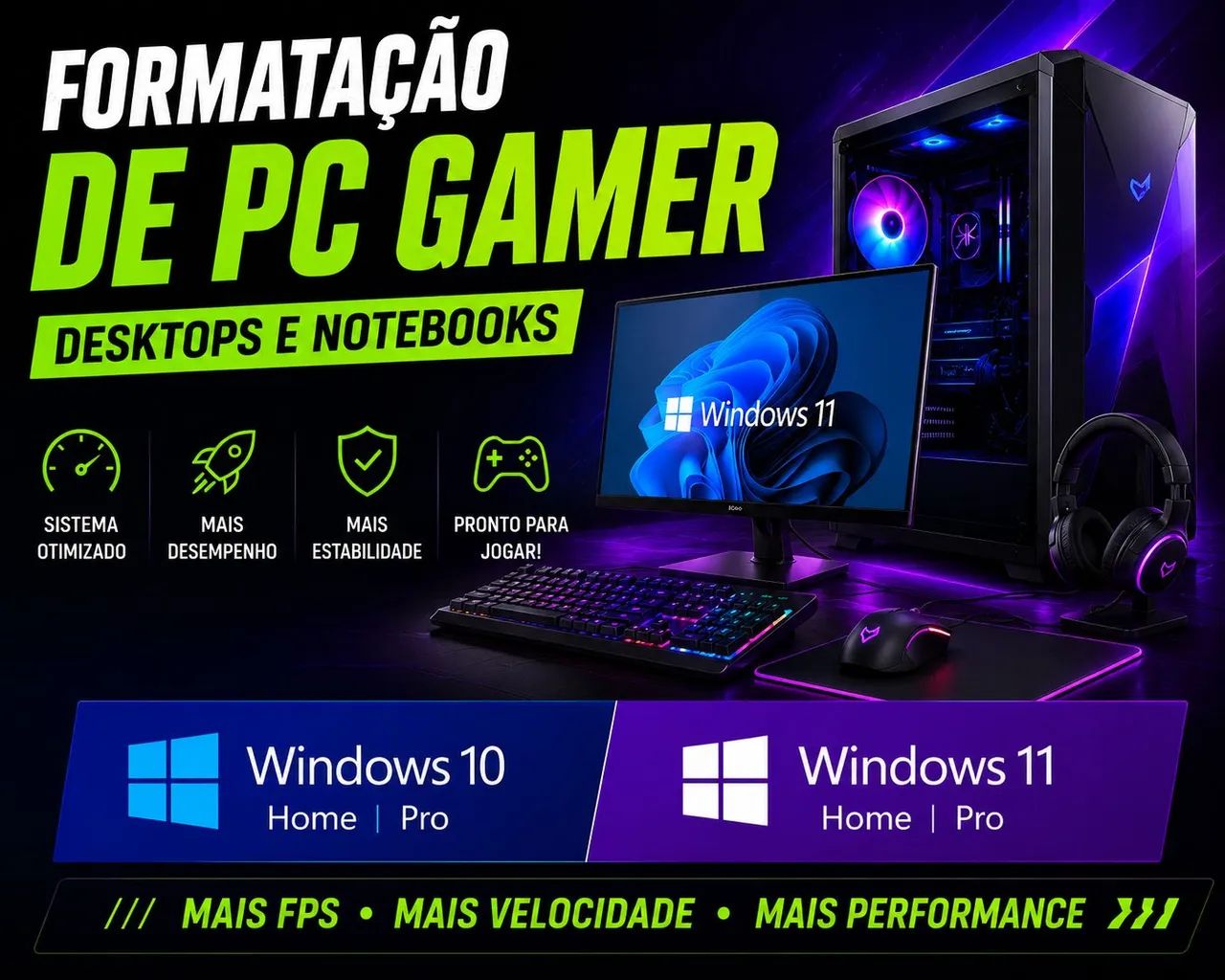 Formatação PC/Notebook - Windows 10/11