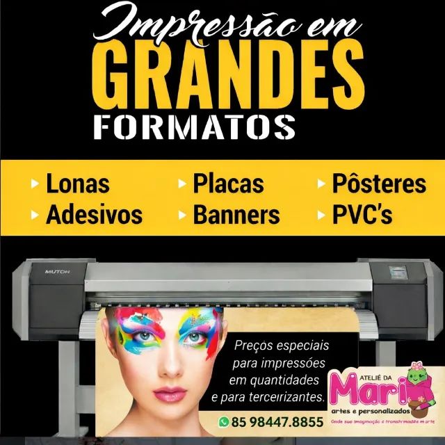 Placa em PVC, Banners Lona e ilhós