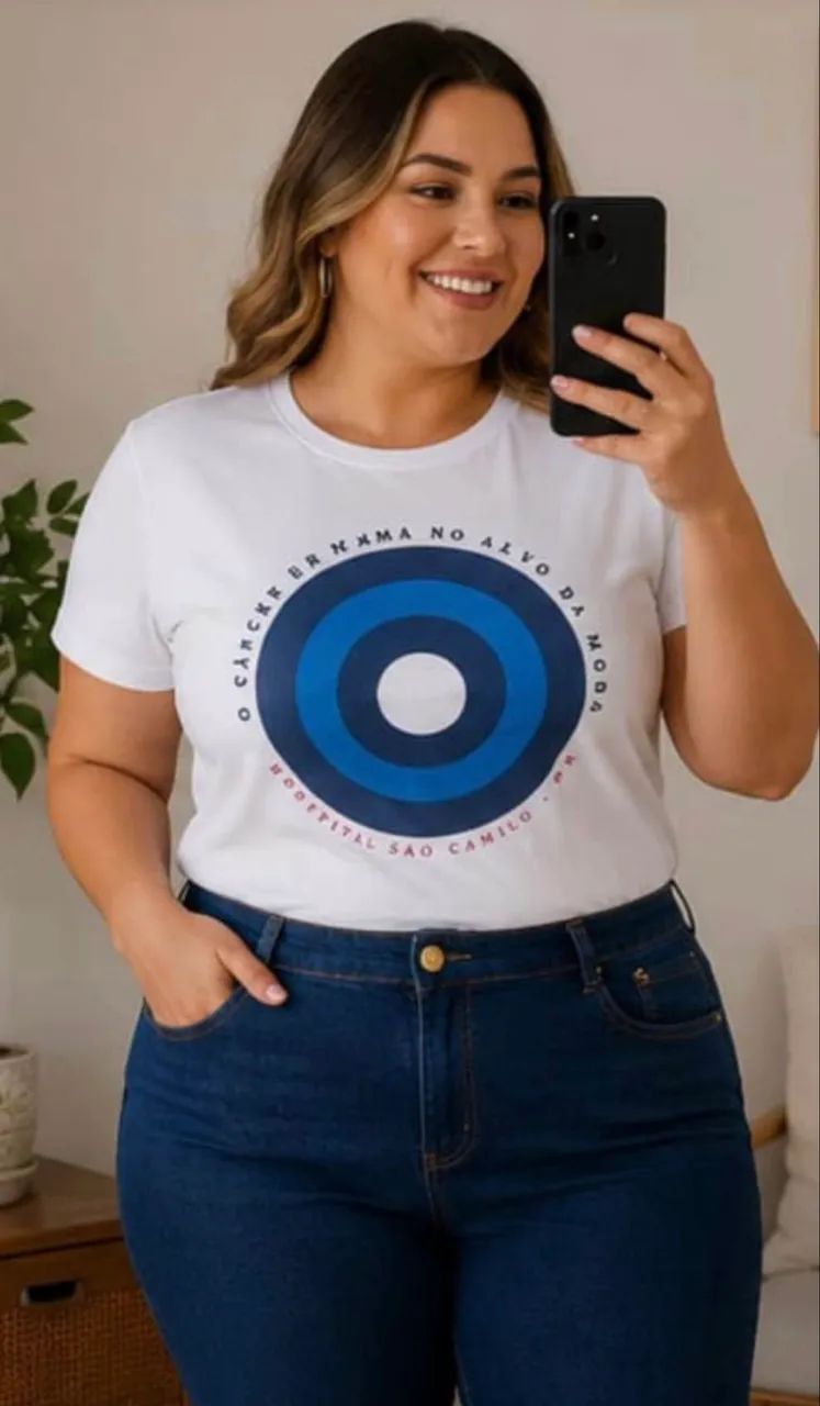 Blusa de câncer de mama Hering  - Foto 2