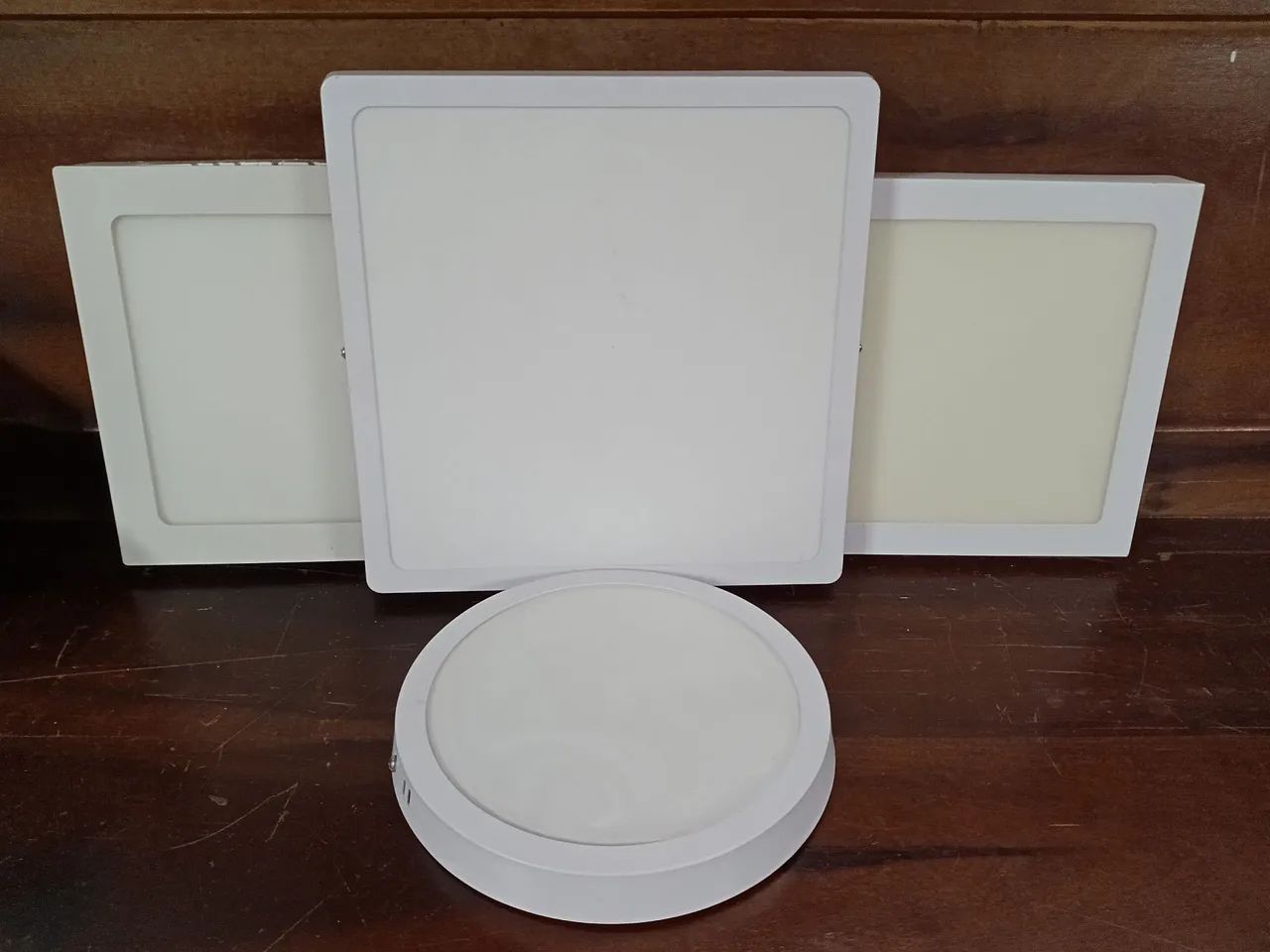 Kit com 4 Luminárias Plafon de Sobrepor 