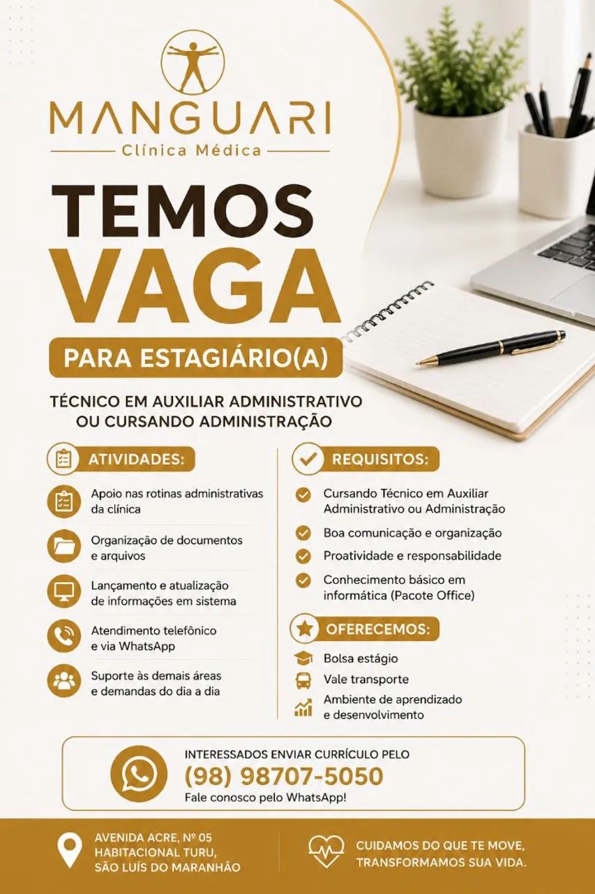 Vaga para Estágio 