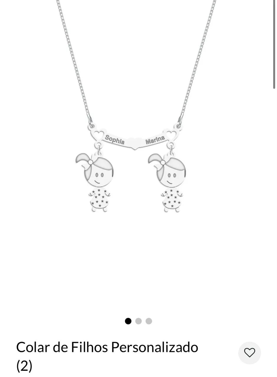 colar de prata personalizado