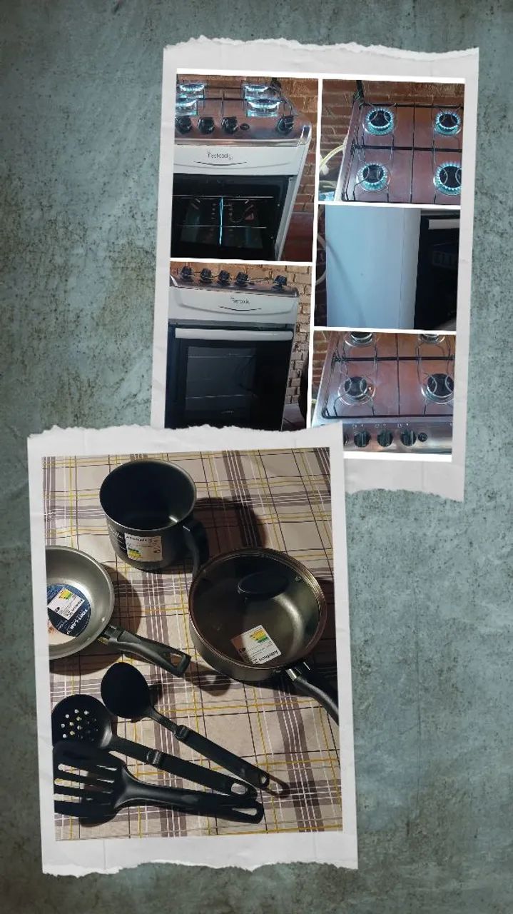 Fogão branco Fastcook 4 bocas