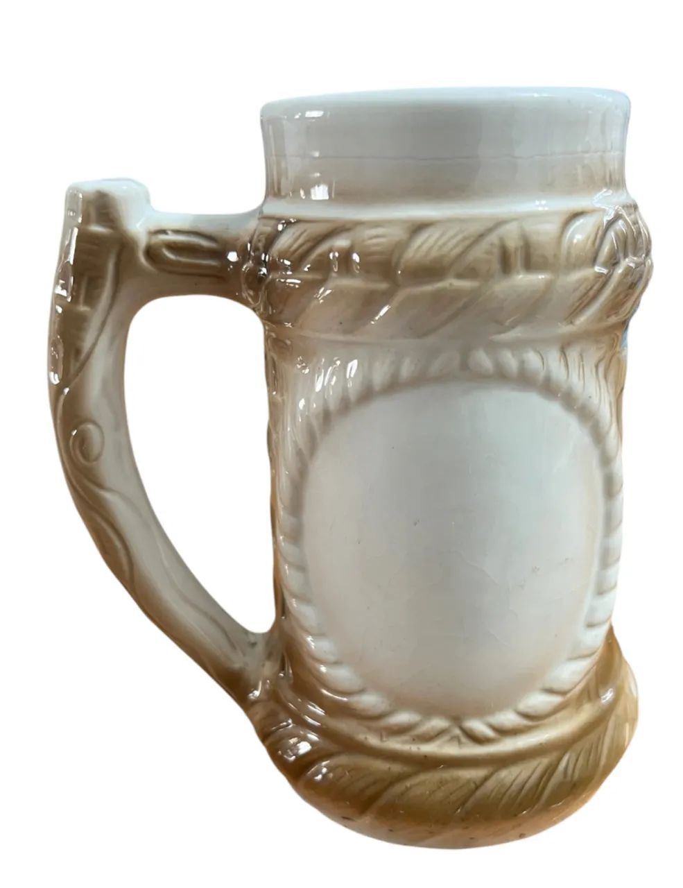 ANTIGA CANECA DE CHOPP EM PORCELANA SEM ESTAMPA - Foto 2