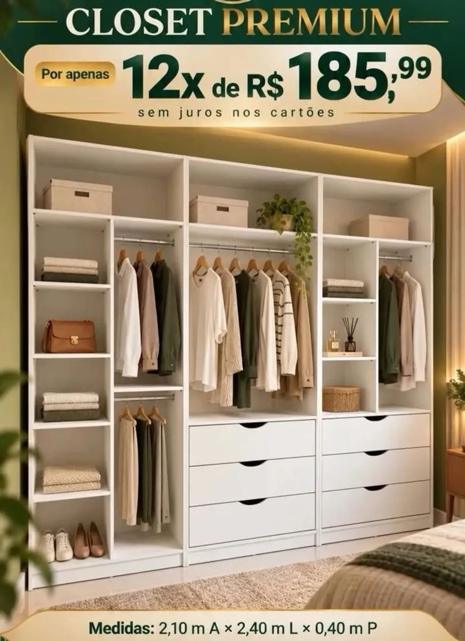 Closet em mdf