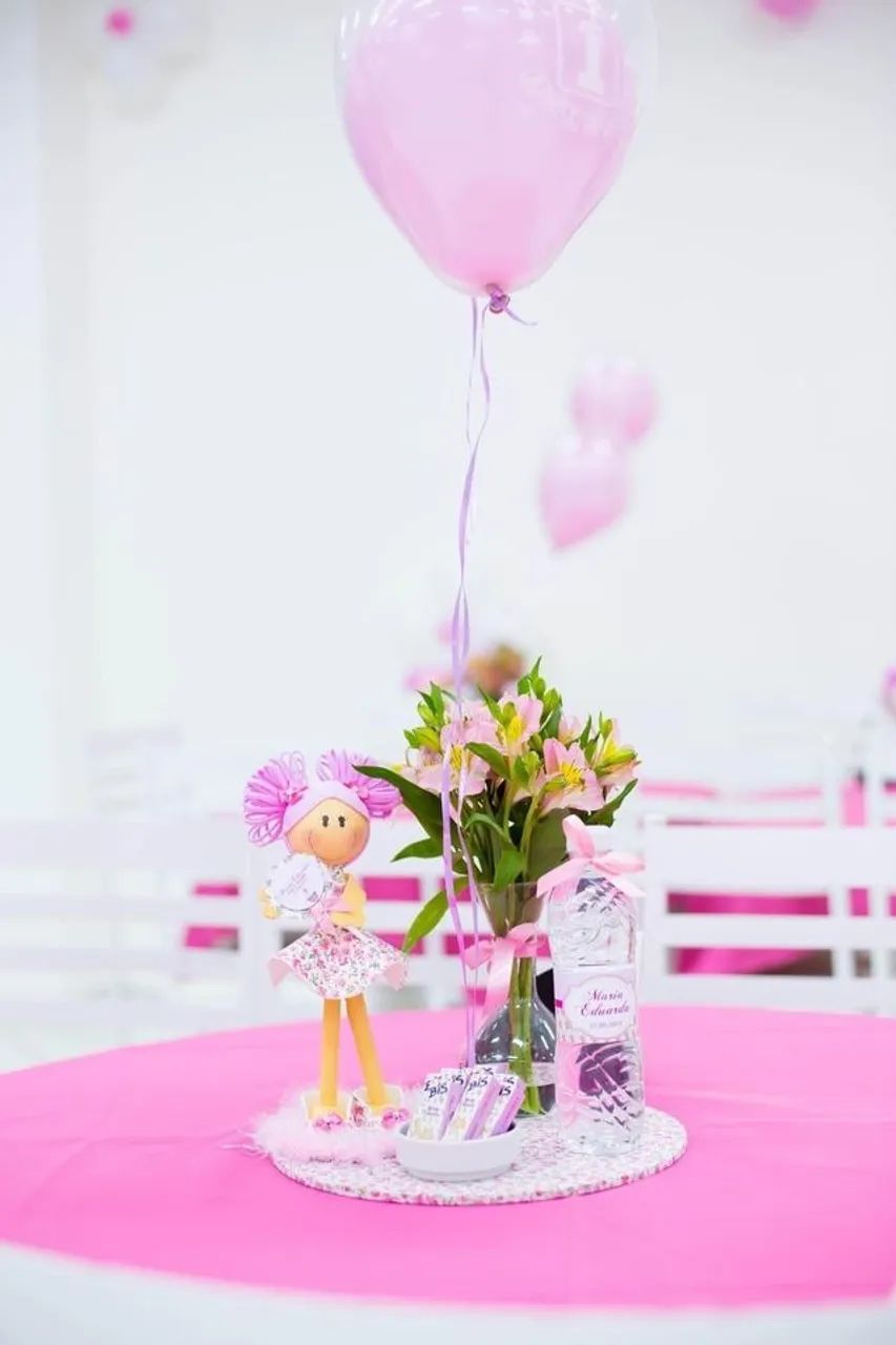 Kit com 13 Centro de Mesa Aniversário Souplast MDF