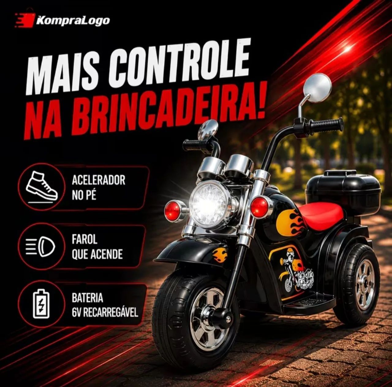 Moto Elétrica Infantil - Foto 2
