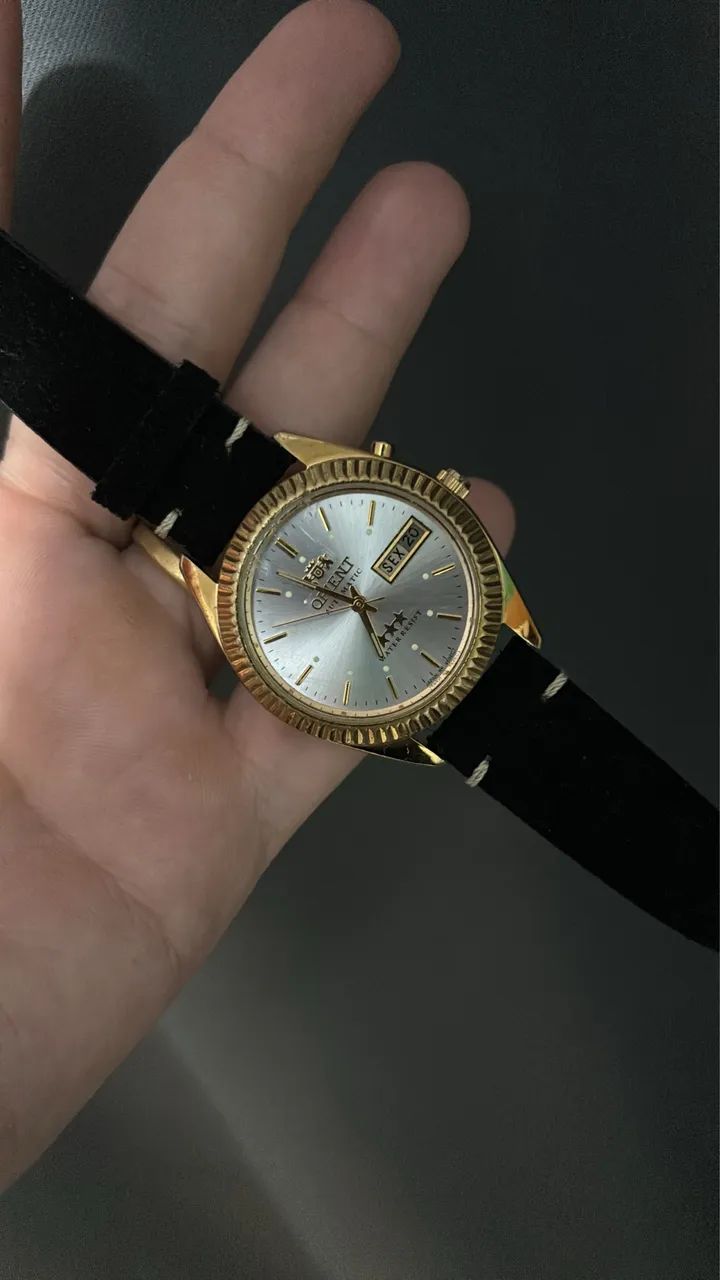 Relógio Orient 3 Estrelas Automatic Vintage Dourado - Foto 2