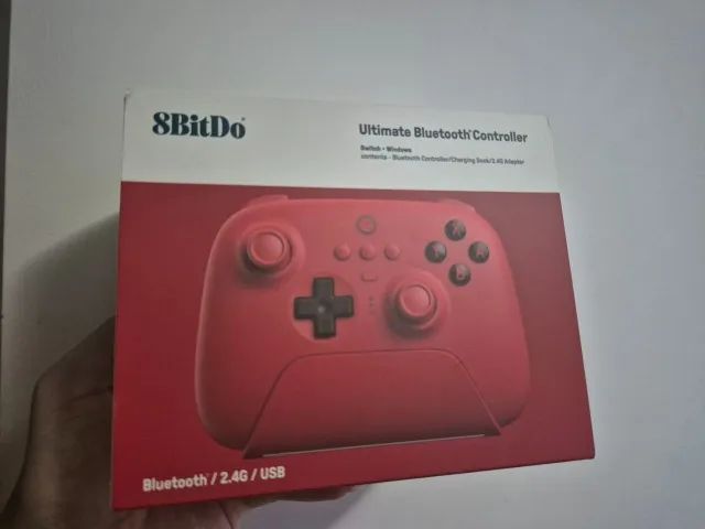 Controle 8BitDo - Ultimate - Vermelho - NOVO / LACRADO