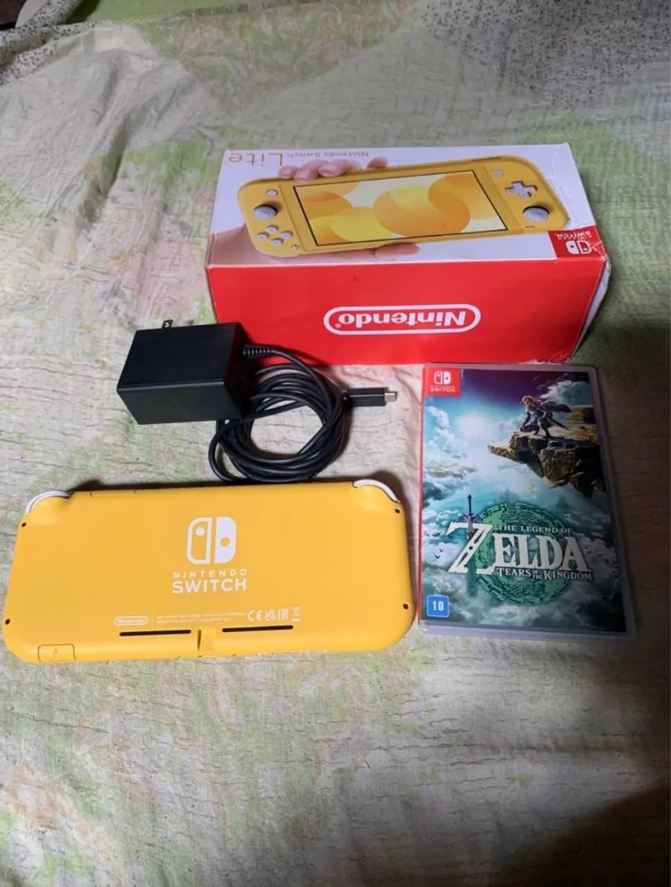 Nintendo switch todo original com mais de 20 jogos em conta, troco