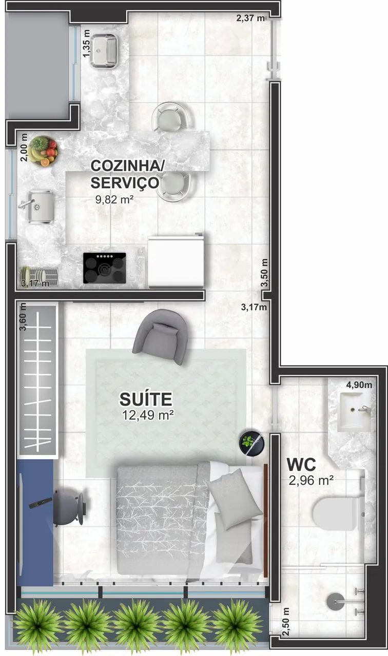 Apartamentos Studios - FINANCIADO MINHA CASA MINHA VIDA - Foto 5