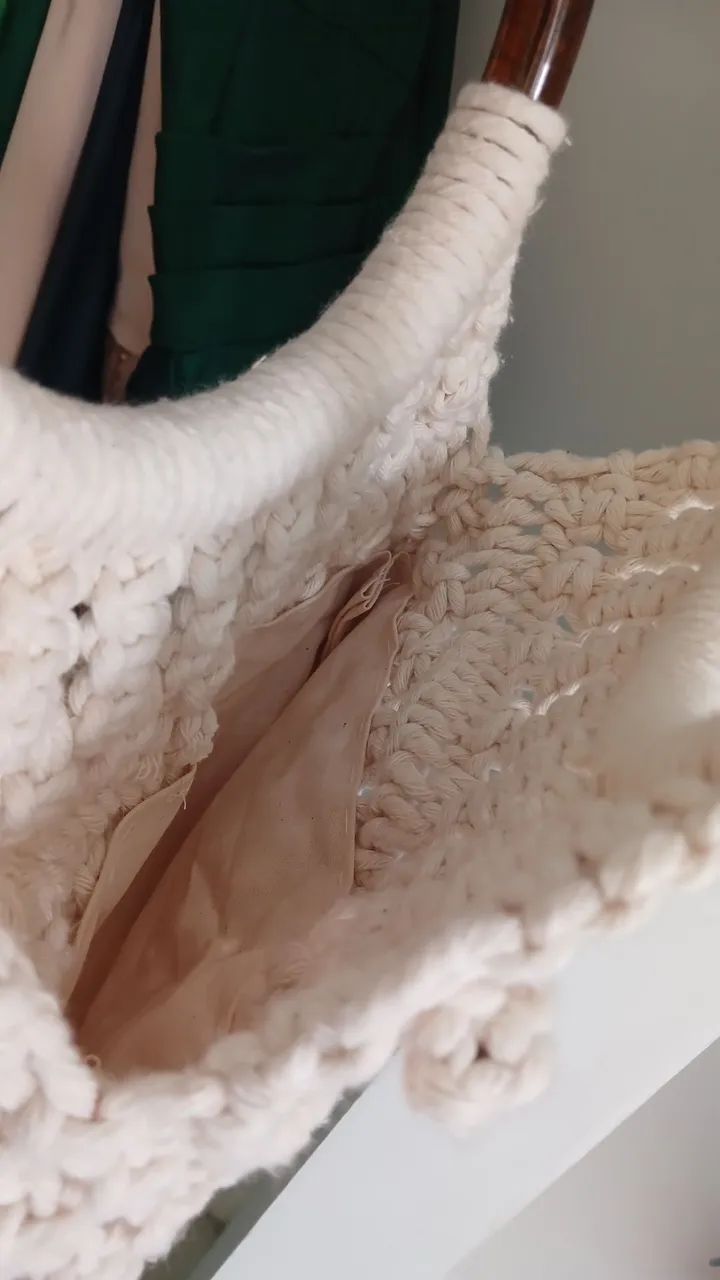 BOLSA DE MACRAMÊ NOVA - Foto 4