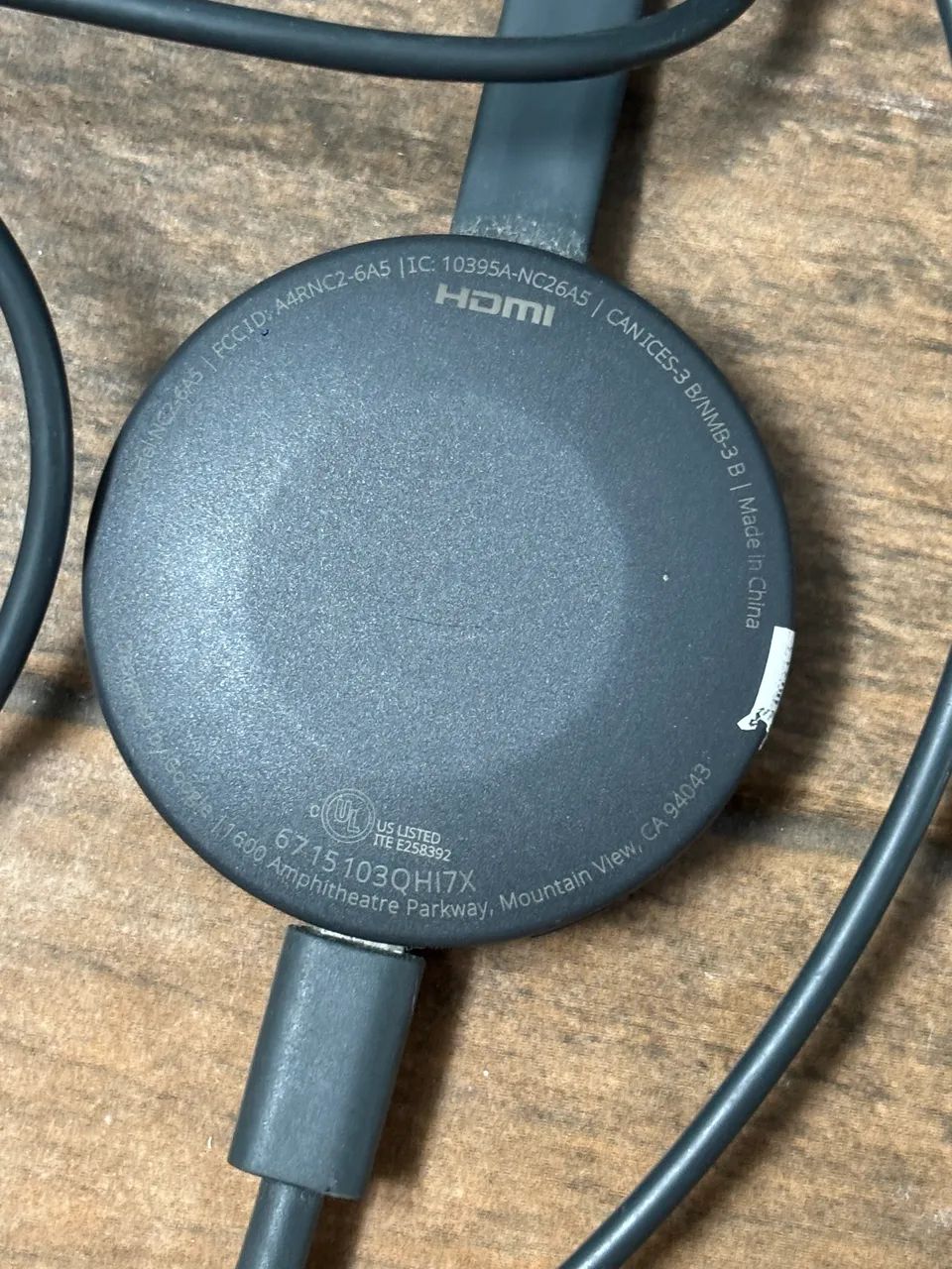 Google Chromecast 2ª Geração Original - NC2-6A5 - Full HD - Foto 2