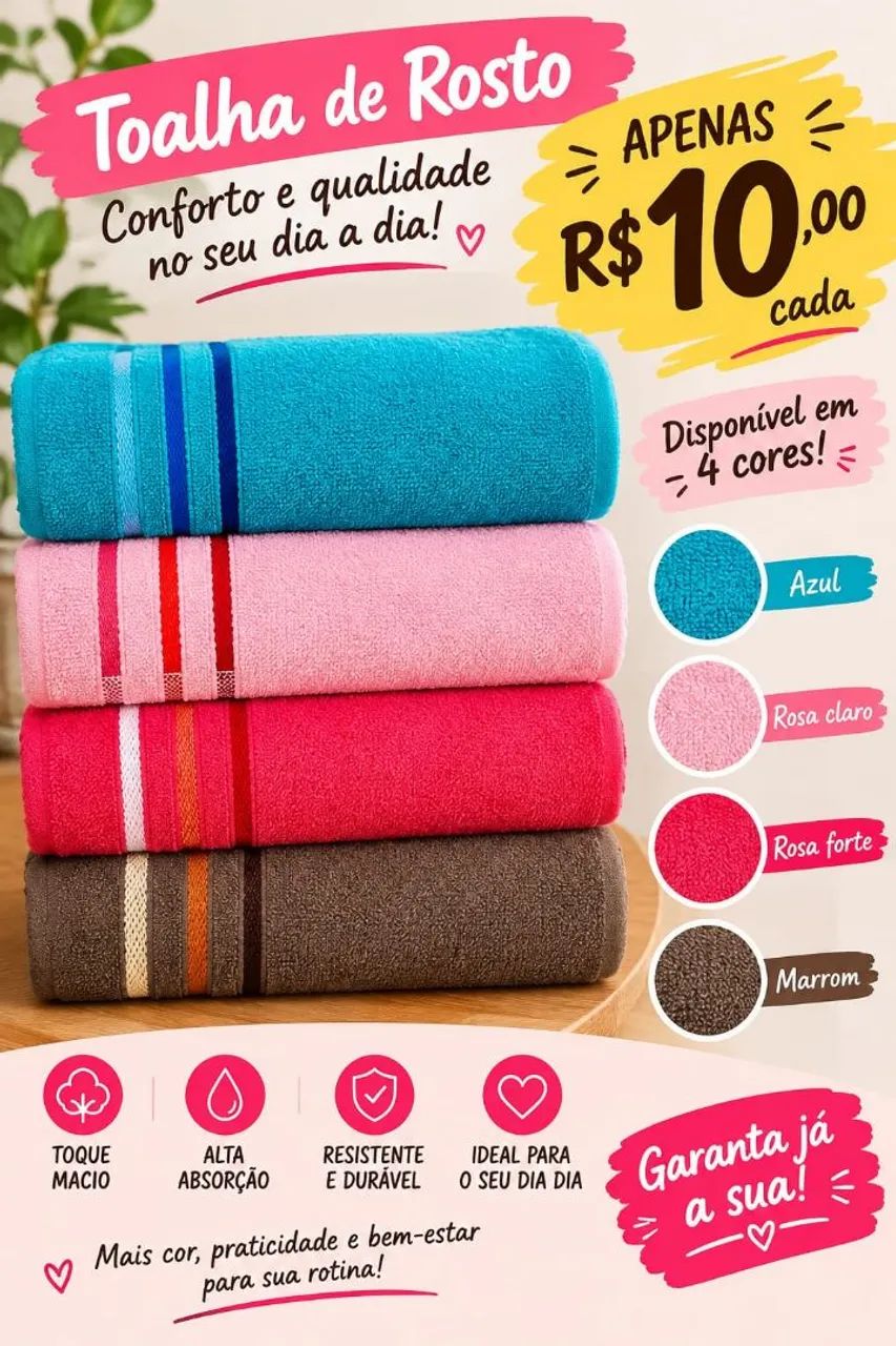 Toalhas de rosto