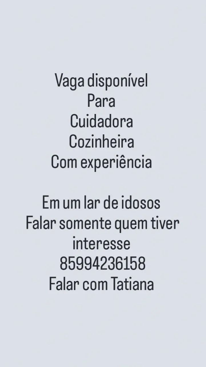 Somente quem tiver interesse 