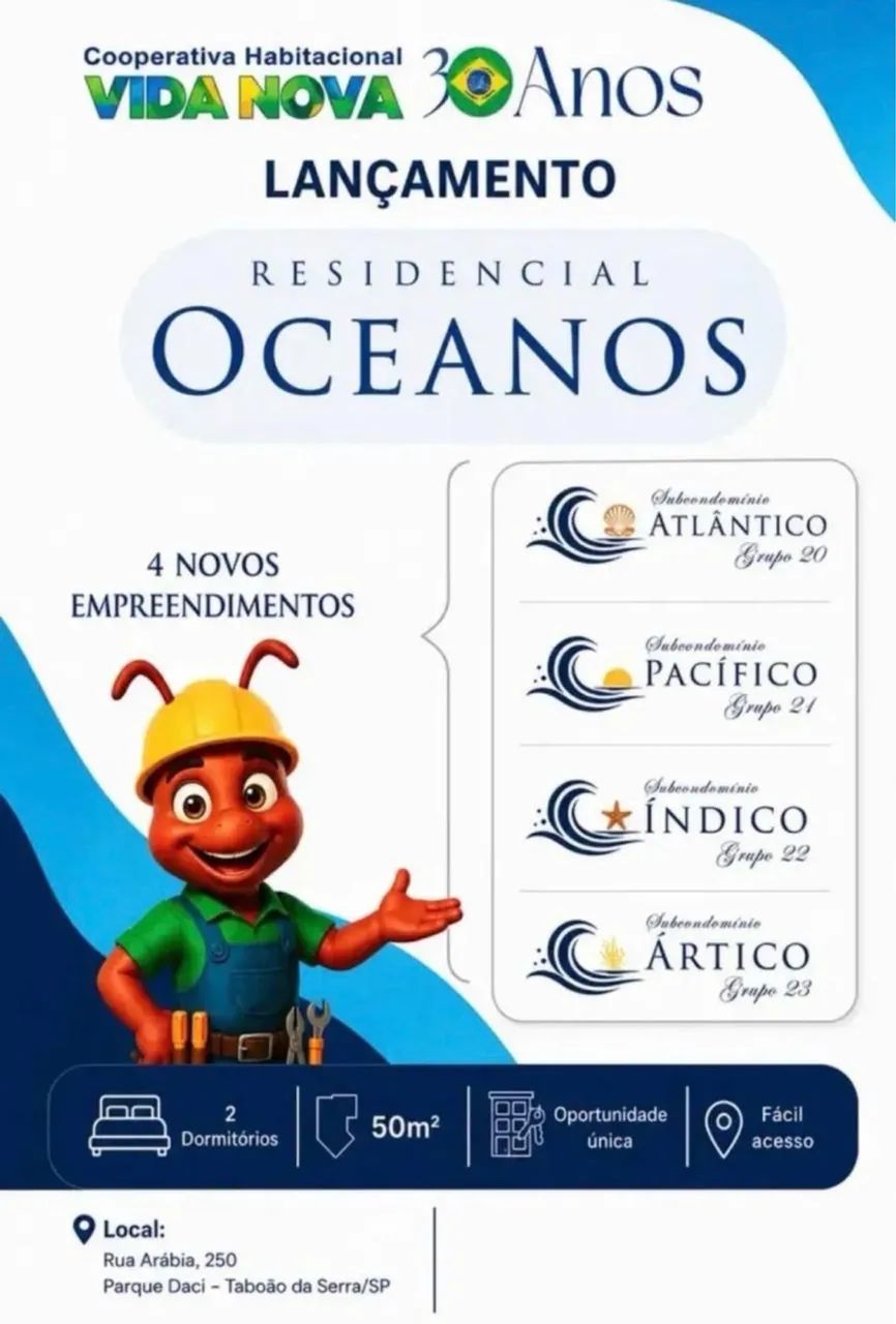 Residencial Oceanos - Apartamento 50 m2
