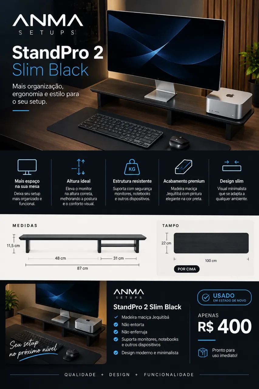Stand Pro Slim 2 Black