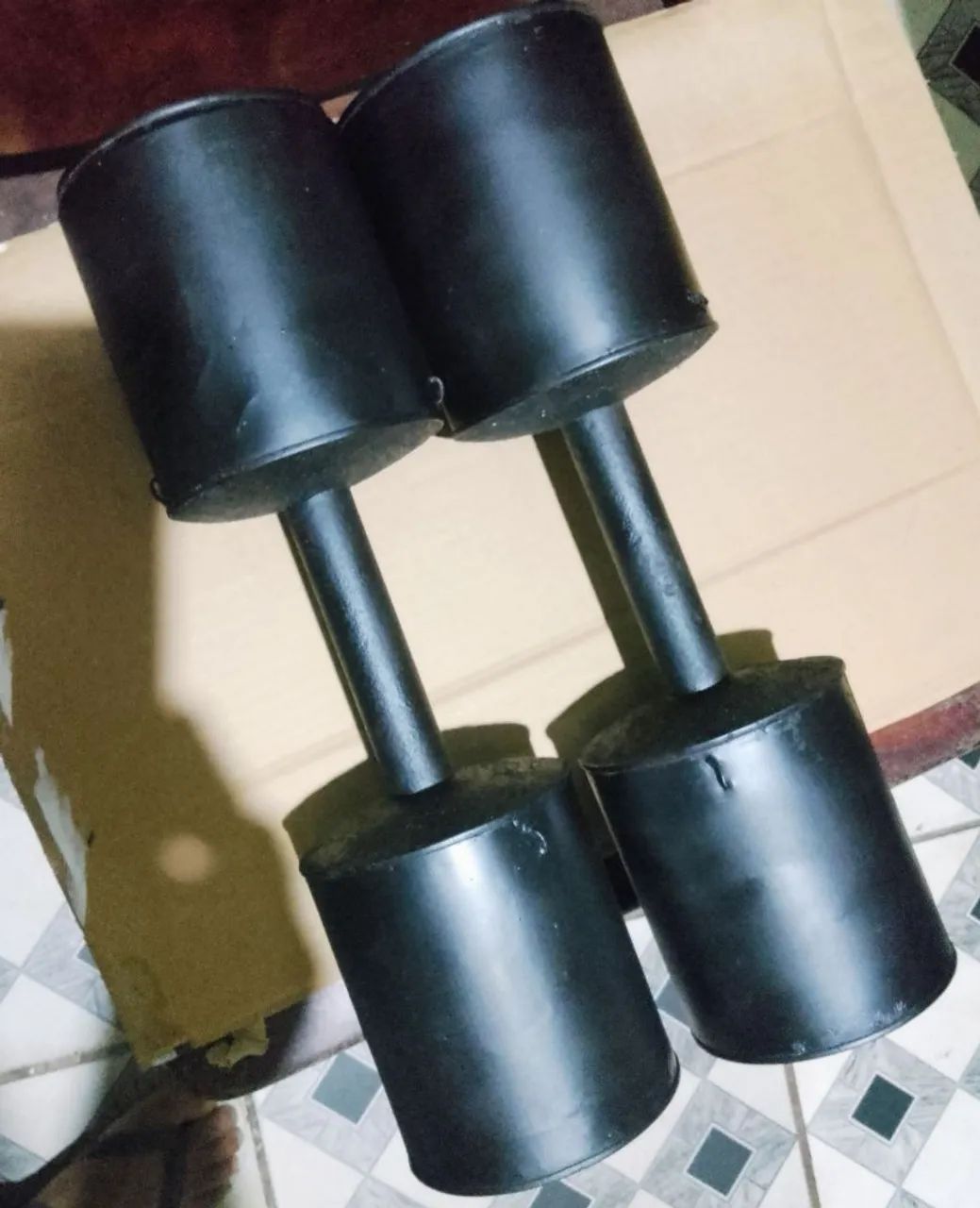 Halteres caseiros reforçado 5,8kg - Foto 3