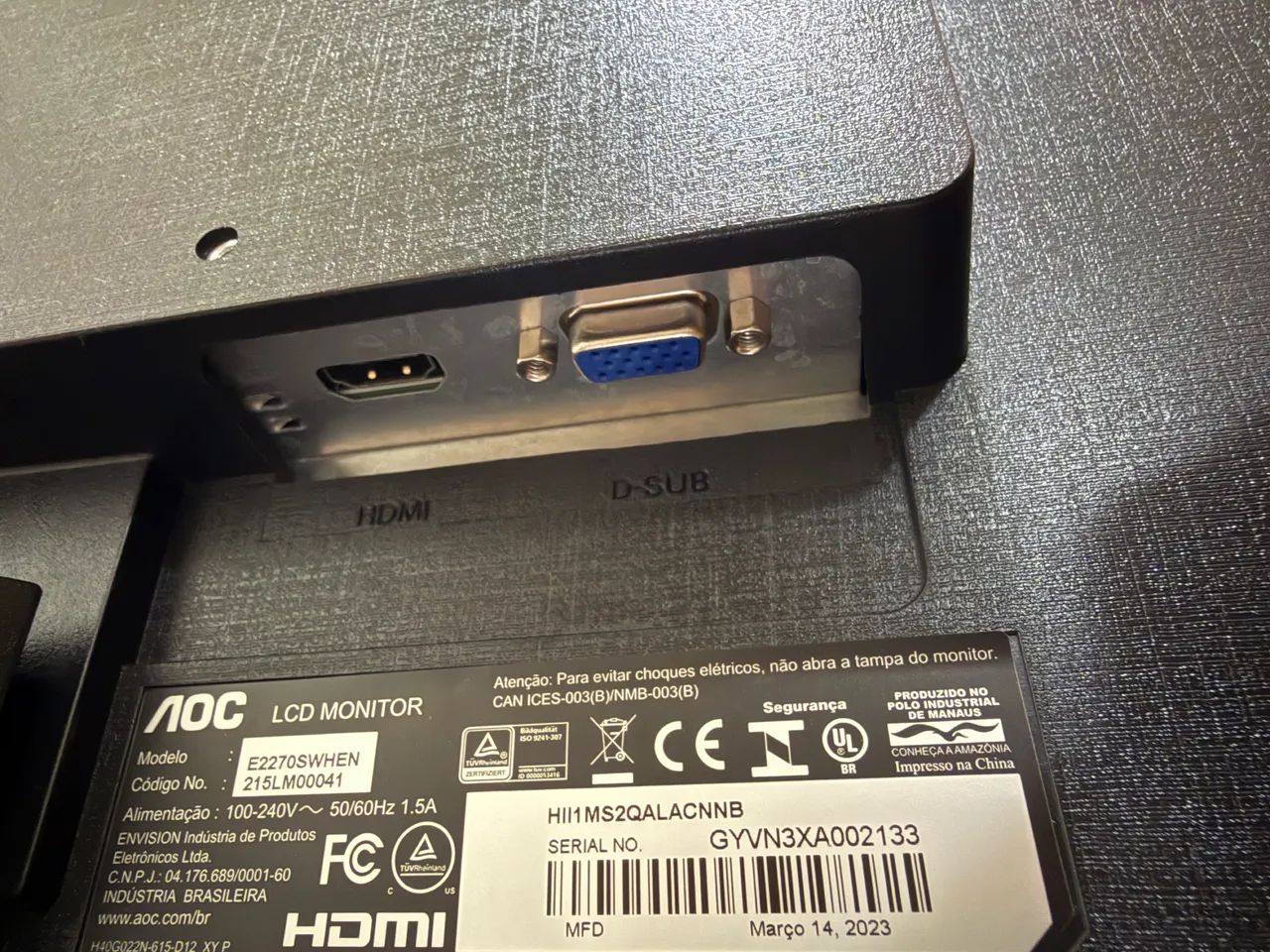 Monitor LED AOC - 21,5 Full HD - Foto 3