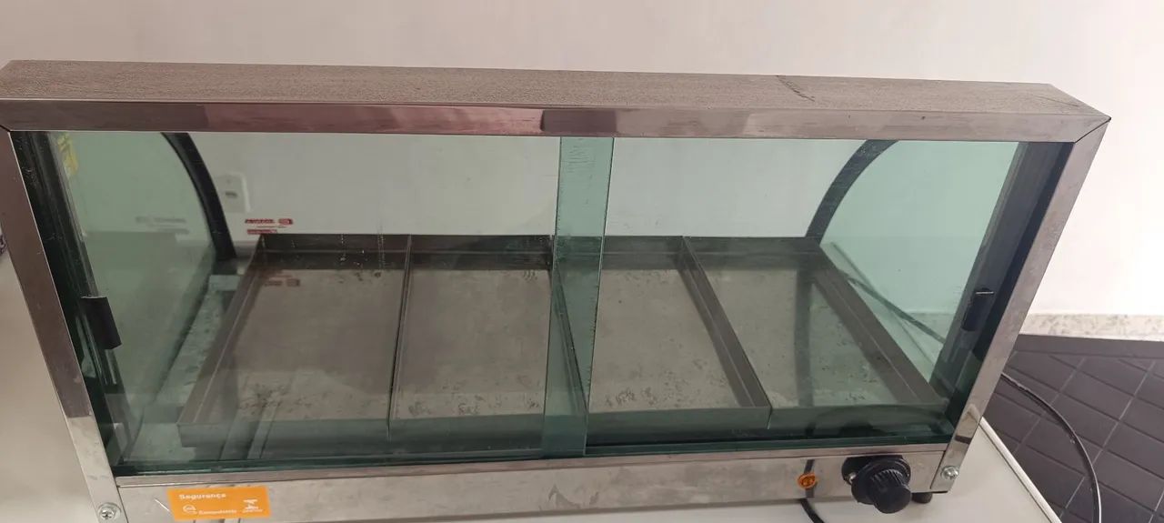 Estufa Vitrine Para Salgados (Vidro Curvo - 4 Bandejas) - Foto 2
