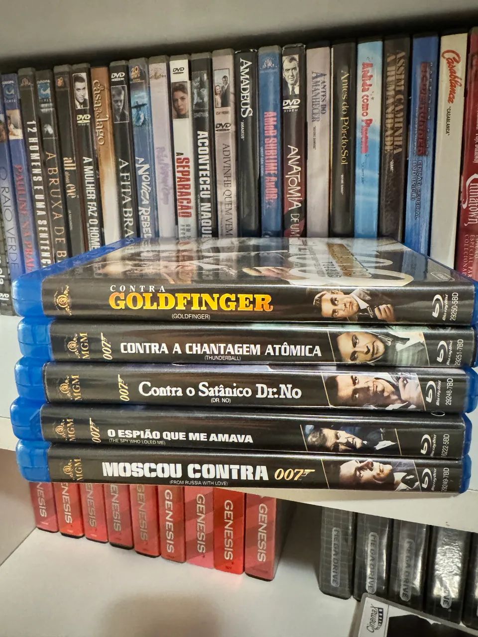 Lote filmes 007 clássicos em blu-ray