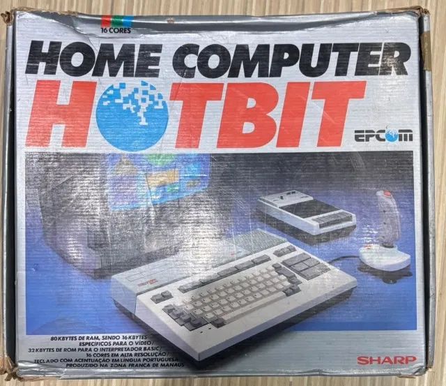 Sharp Epcom HotBit HB-8000 MSX - Funcionando - Caixa Original + Manuais - Foto 3