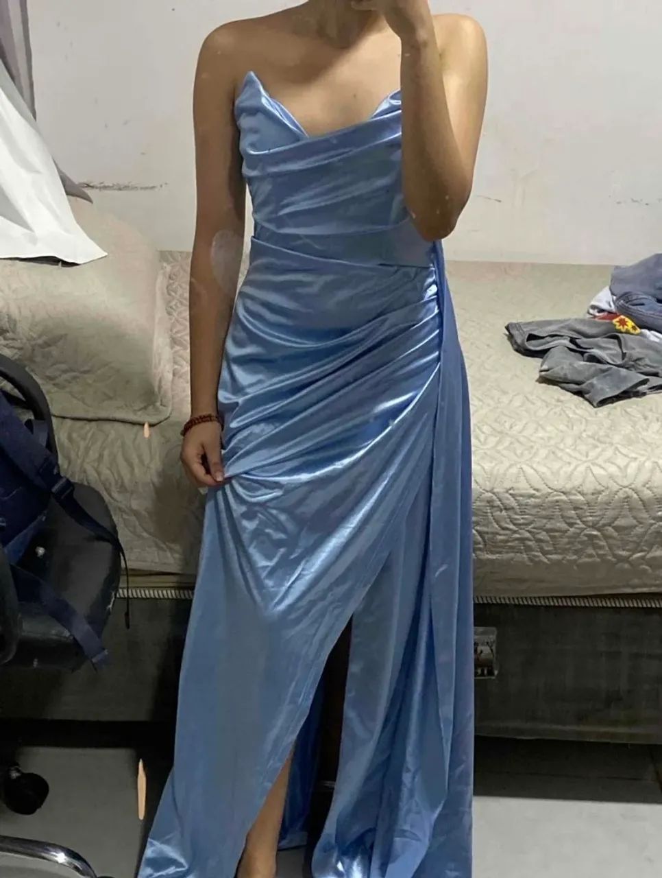 Vestido azul formatura