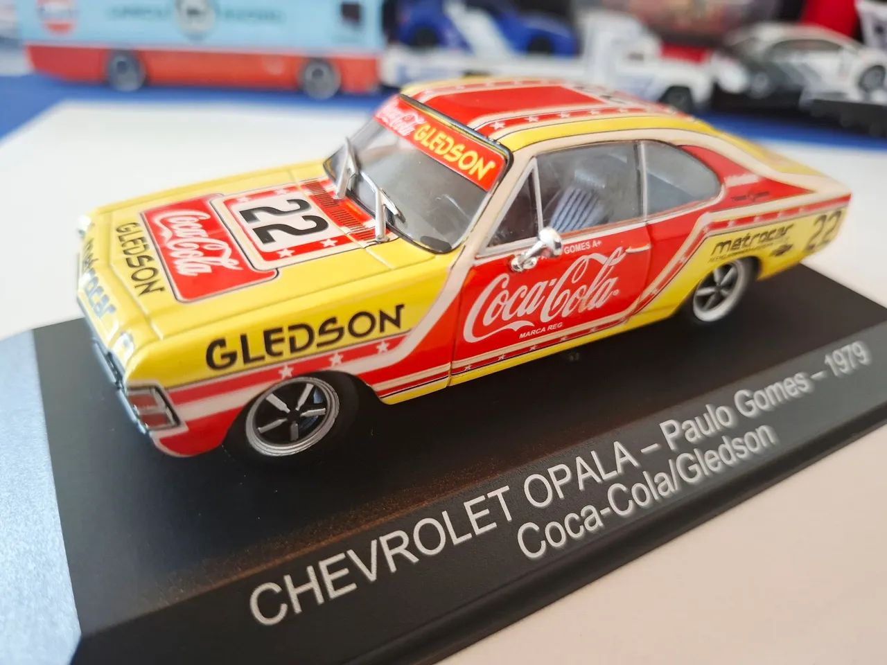 Miniatura Stock Car Opala Coca Cola 22 Paulo Gomes!!! RARIDADE!!!