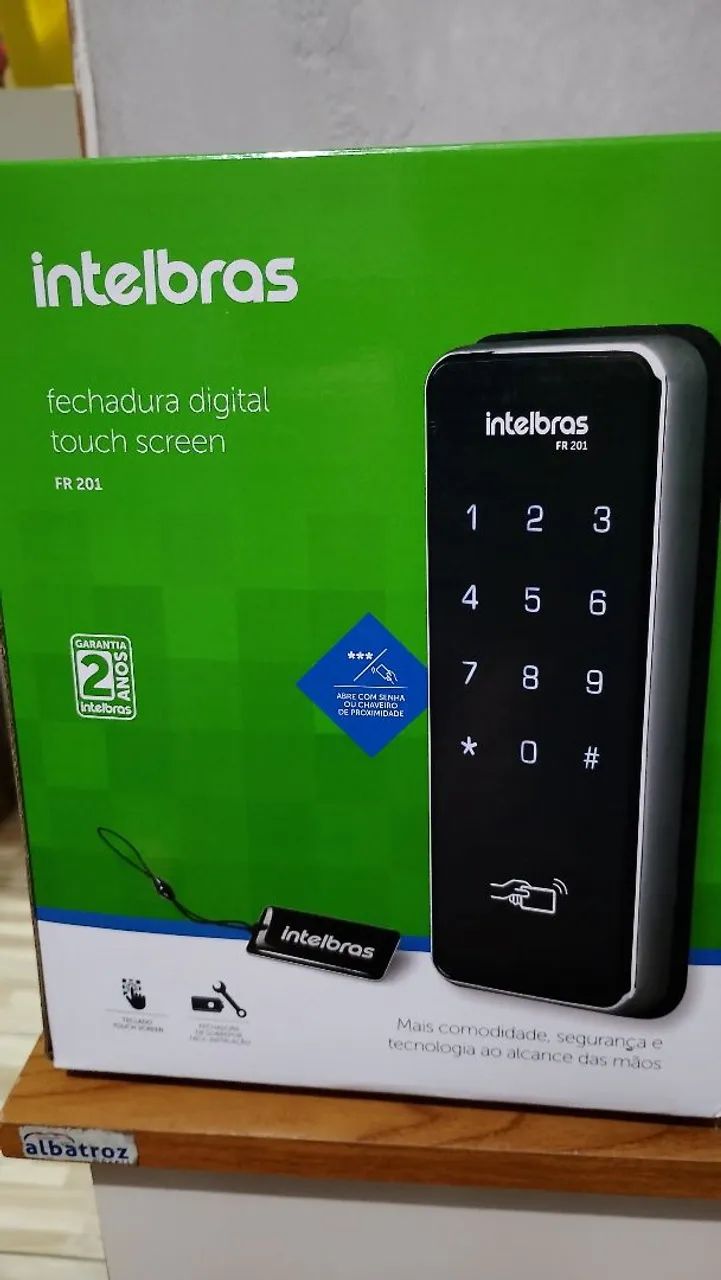 Fechadura digital touch screen Intelbras (produto novo).