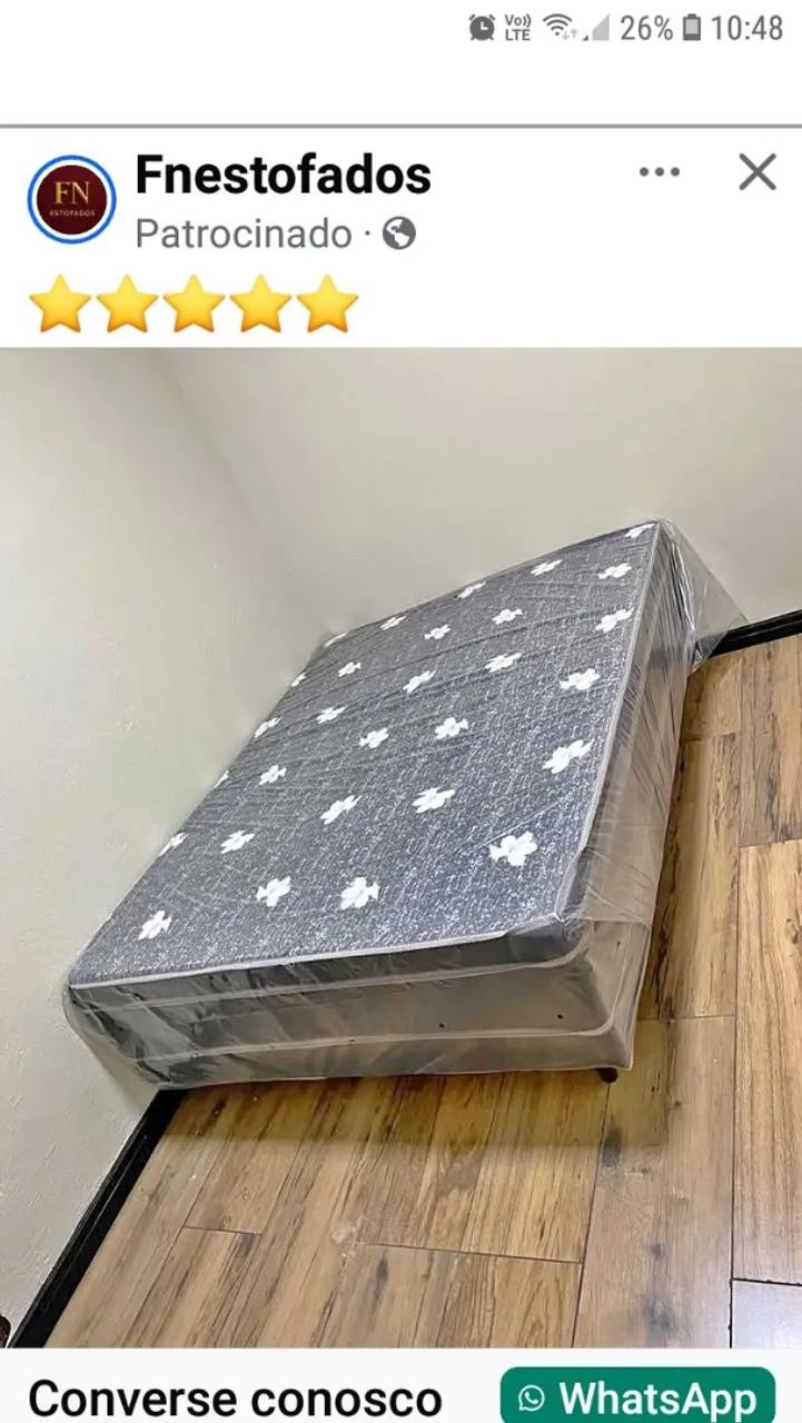 Cama box casal alta da fábrica  - Foto 3