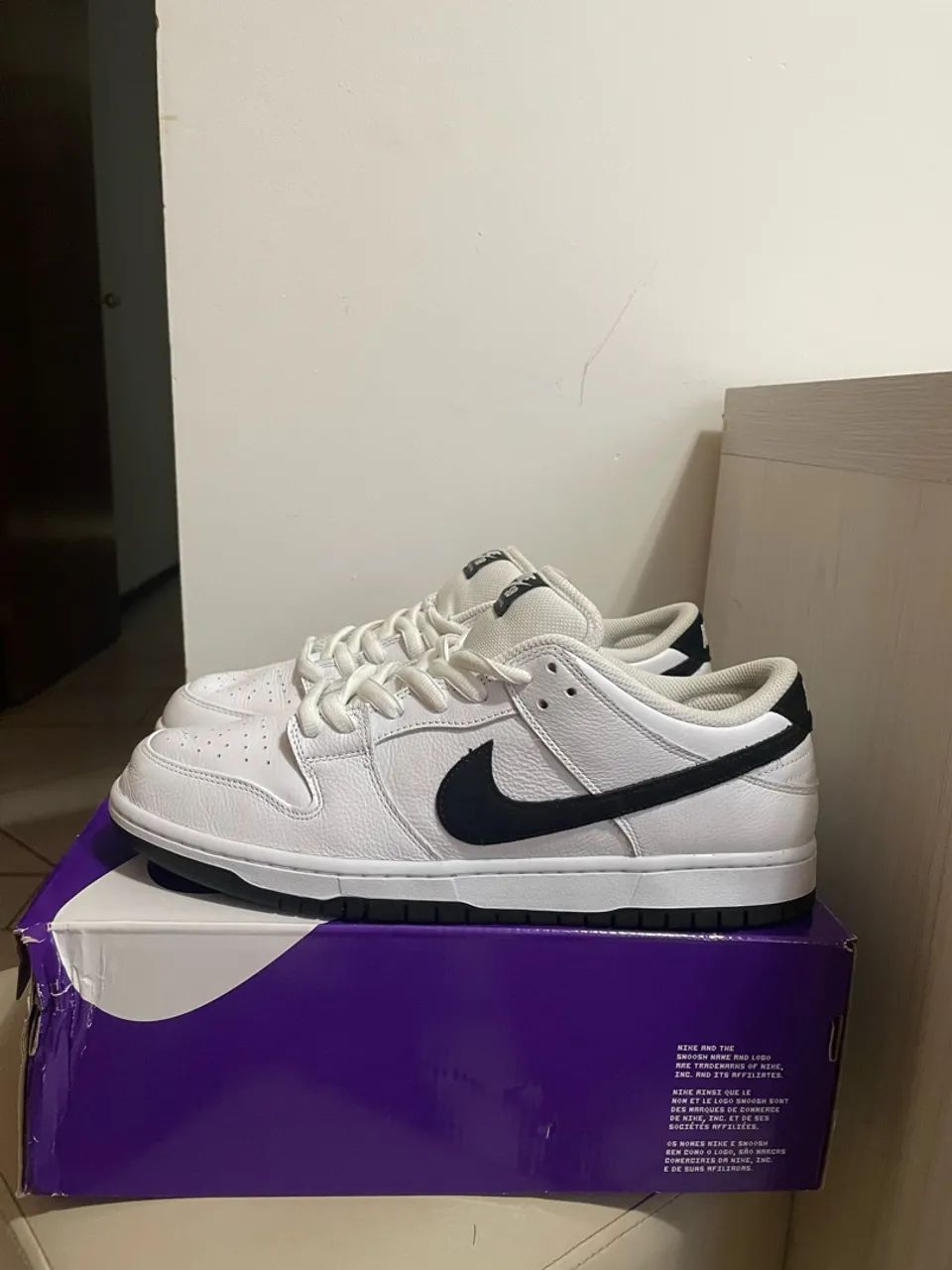 Nike SB Dunk Low Pro Branco/Preto 