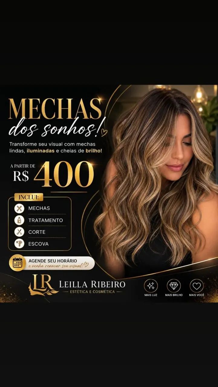 Mechas botox e mega hair  - Foto 2