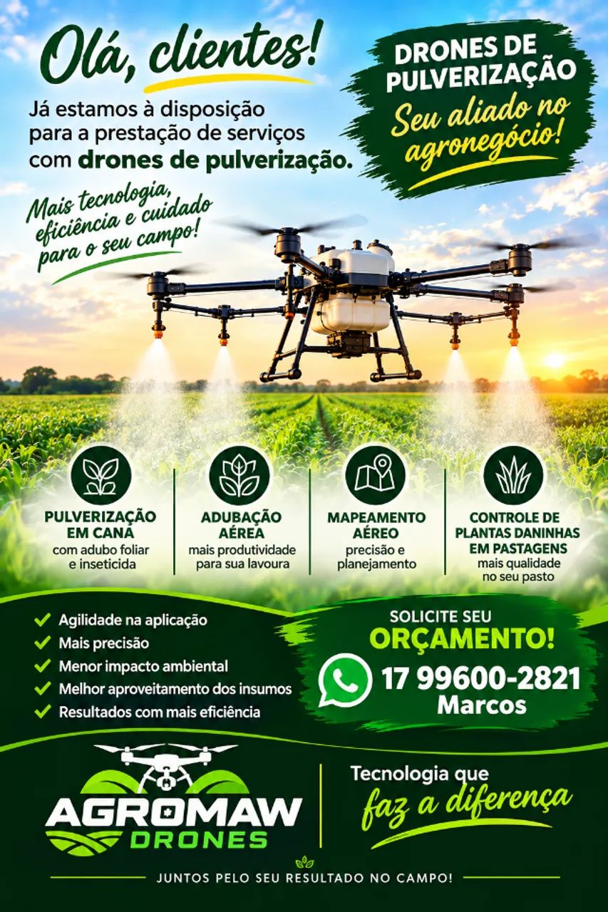 Serviços com drones