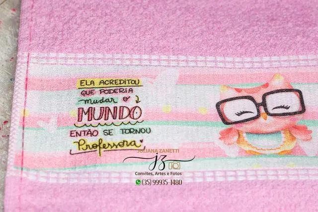 Toalhinha Personalizada dia dos Professores  - Foto 4