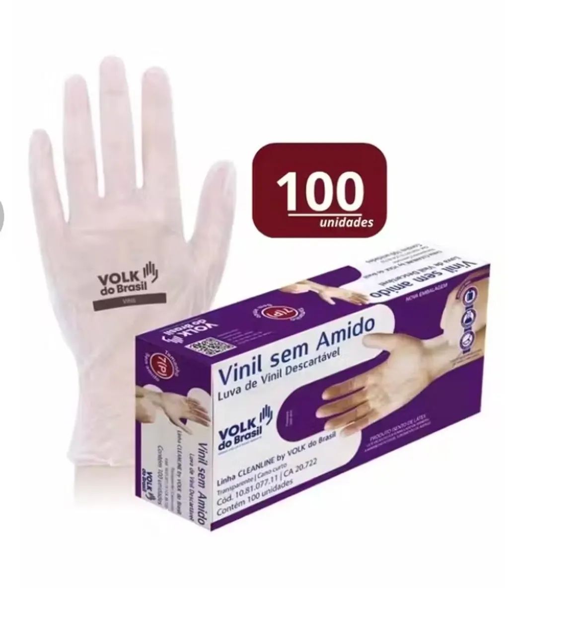 Luvas sem pó