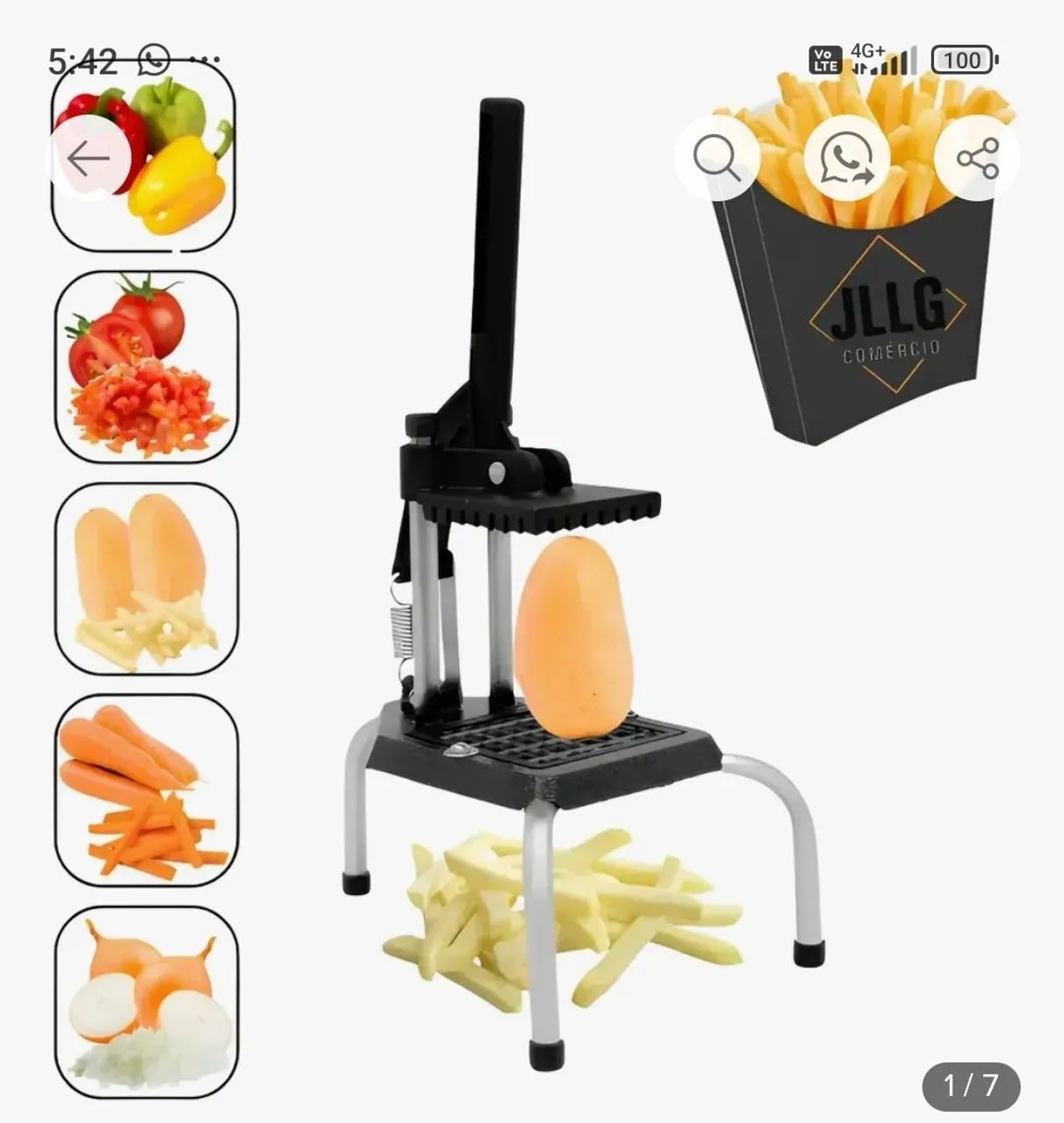 CORTADOR DE BATATA NOVO