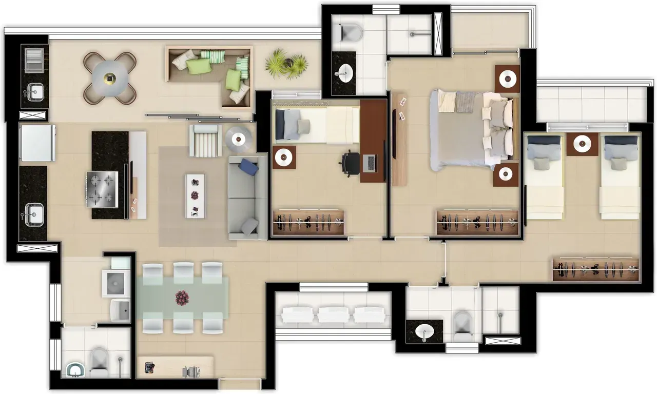 PLANTA 95m²