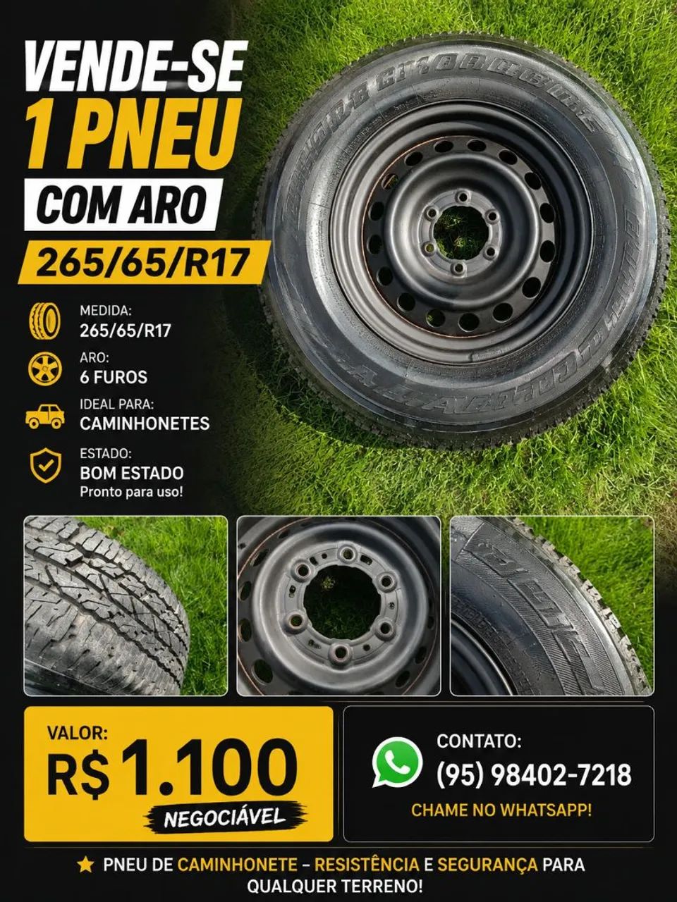 Pneu 265/65/R17