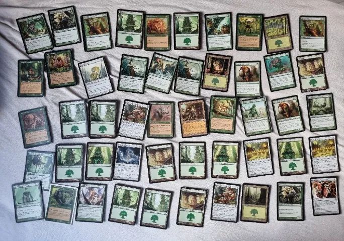 110 cartas de Magic the Gathering aleatórias e antigas